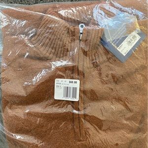 KOHL’S 3/4 zippered long sleeve sweater